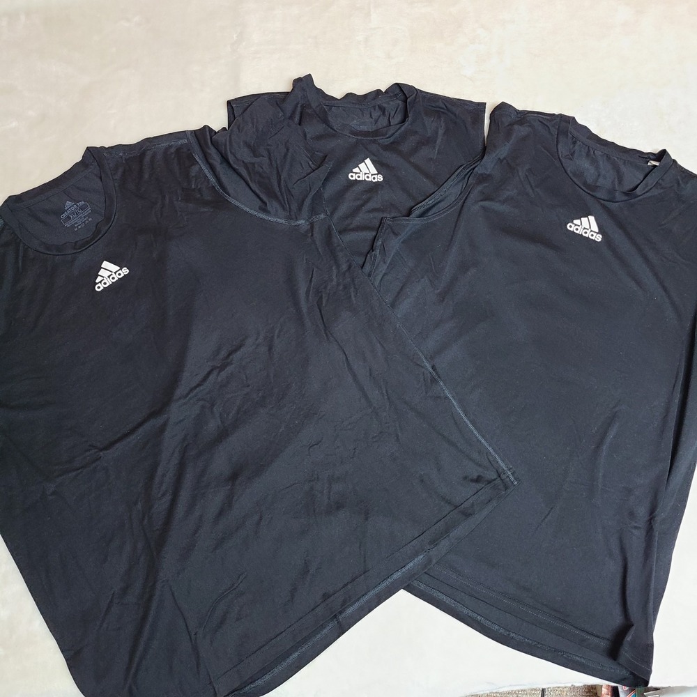 Adidas Shirt Mens XL Black Creator Tee Athletic AEROREADY Sleeveless Lot of 3